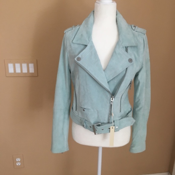 🚨SALE🚨✨NWT✨BLANK NYC Mint Suede Jacket *flawed* - Picture 3 of 8