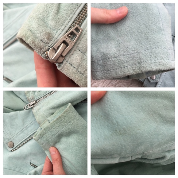 🚨SALE🚨✨NWT✨BLANK NYC Mint Suede Jacket *flawed* - Picture 5 of 8
