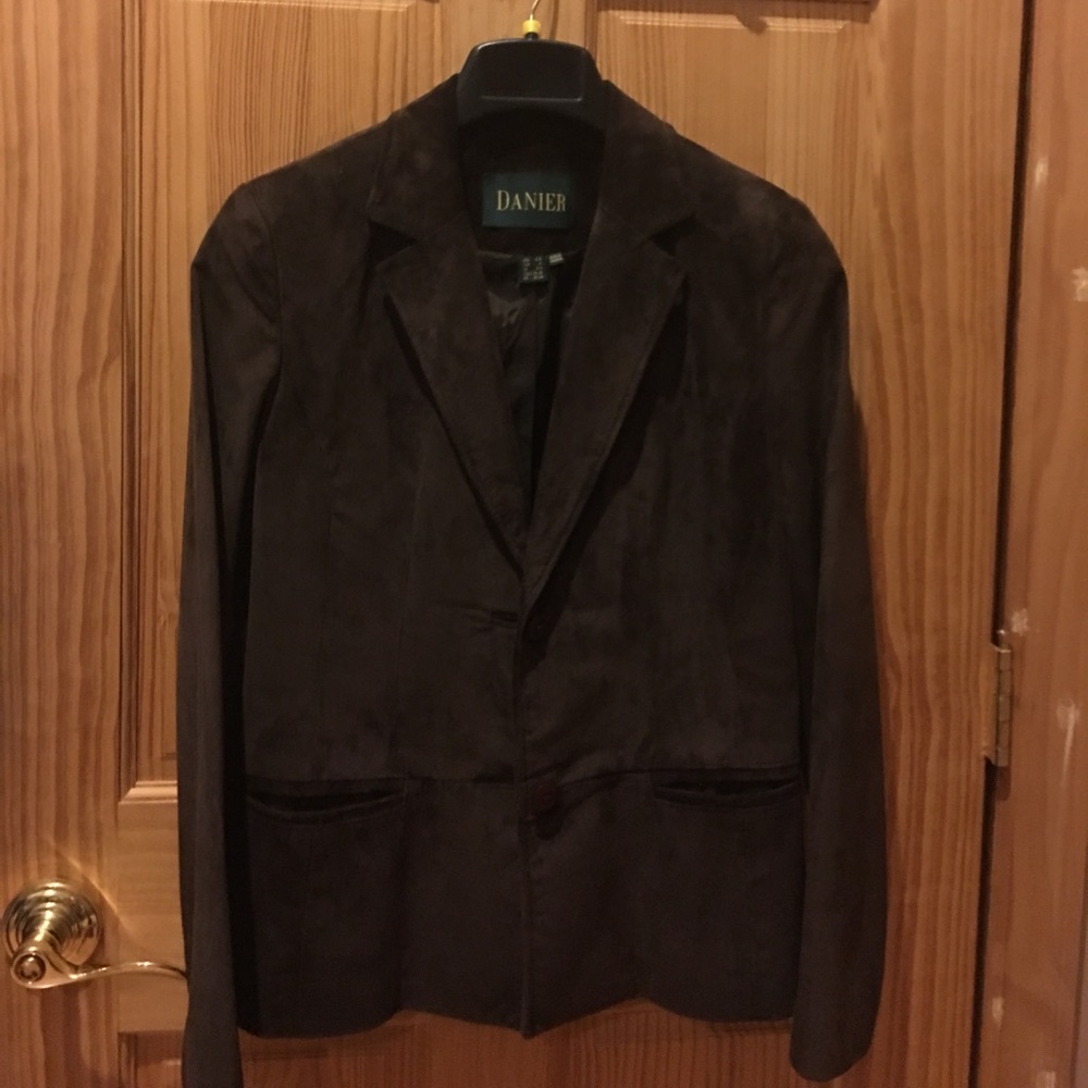 Danier brown suede blazer