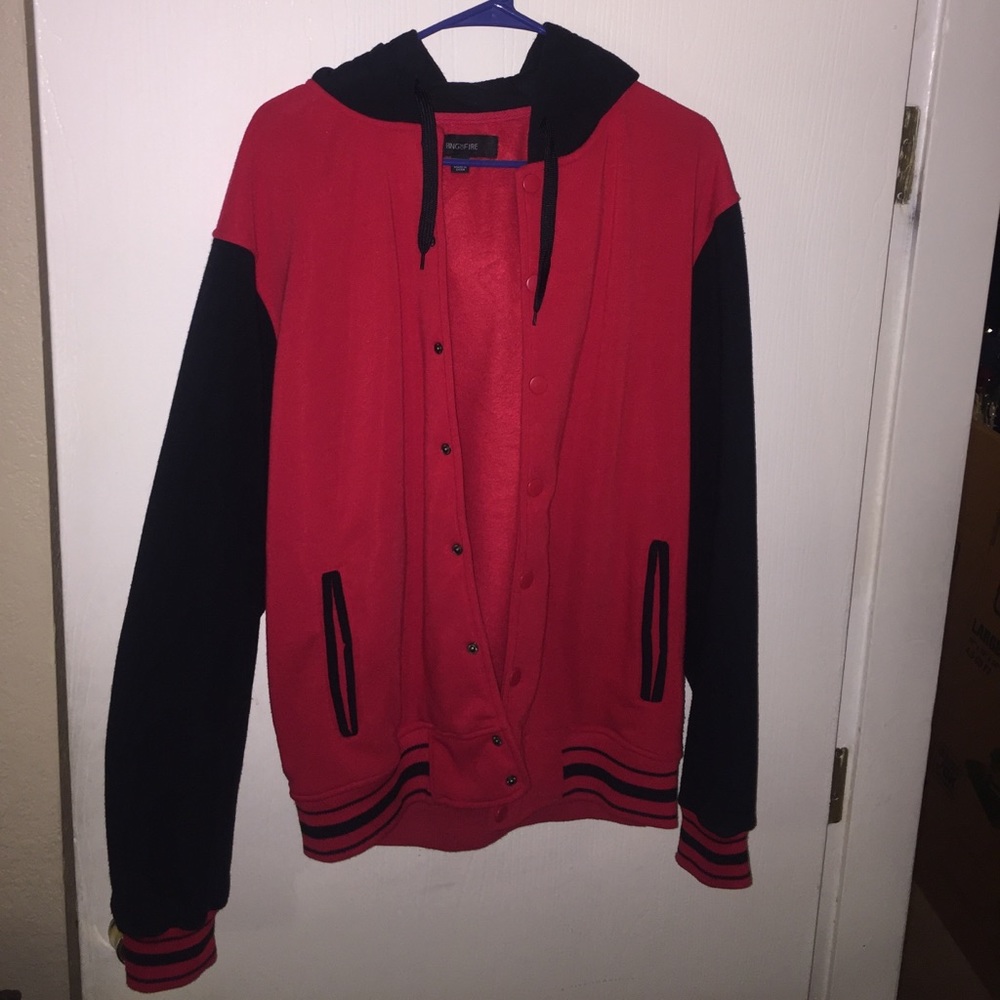 Ring of fire varsity jacket