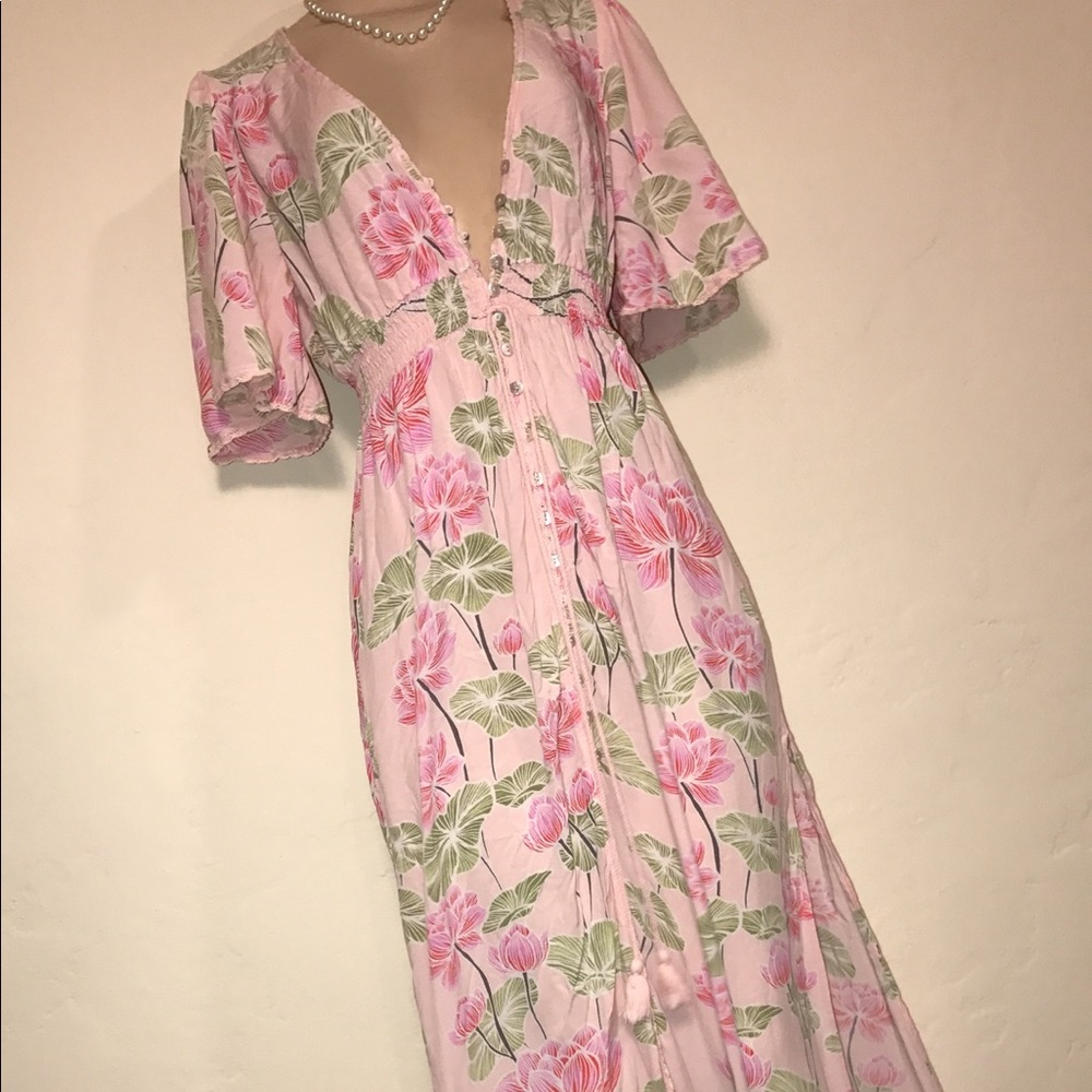 Classy, Fun, Split Floral Dress