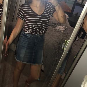 nordstorm denim skirt. 28(small) shirt is for sale