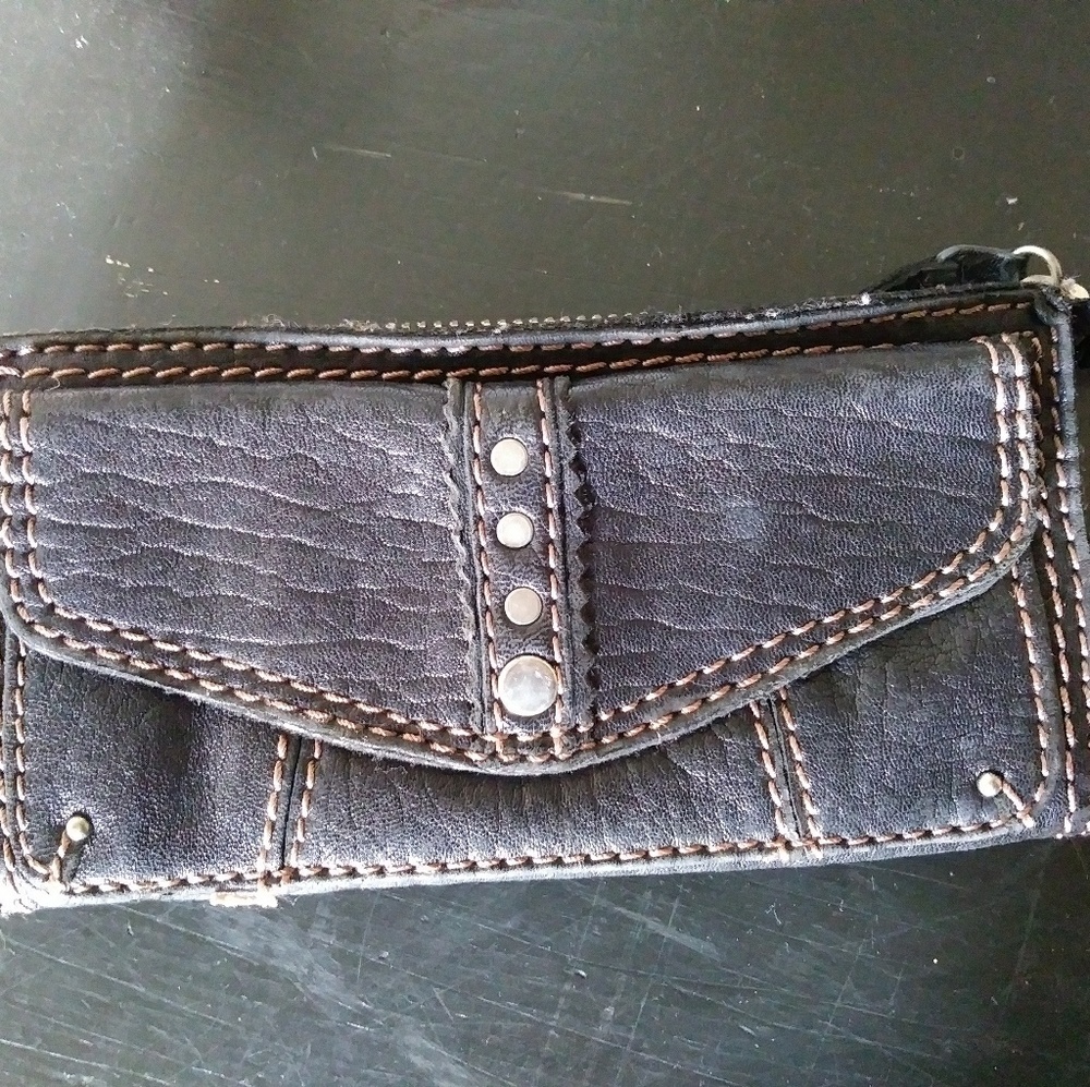 Lucky Brand Black Leather Wallet