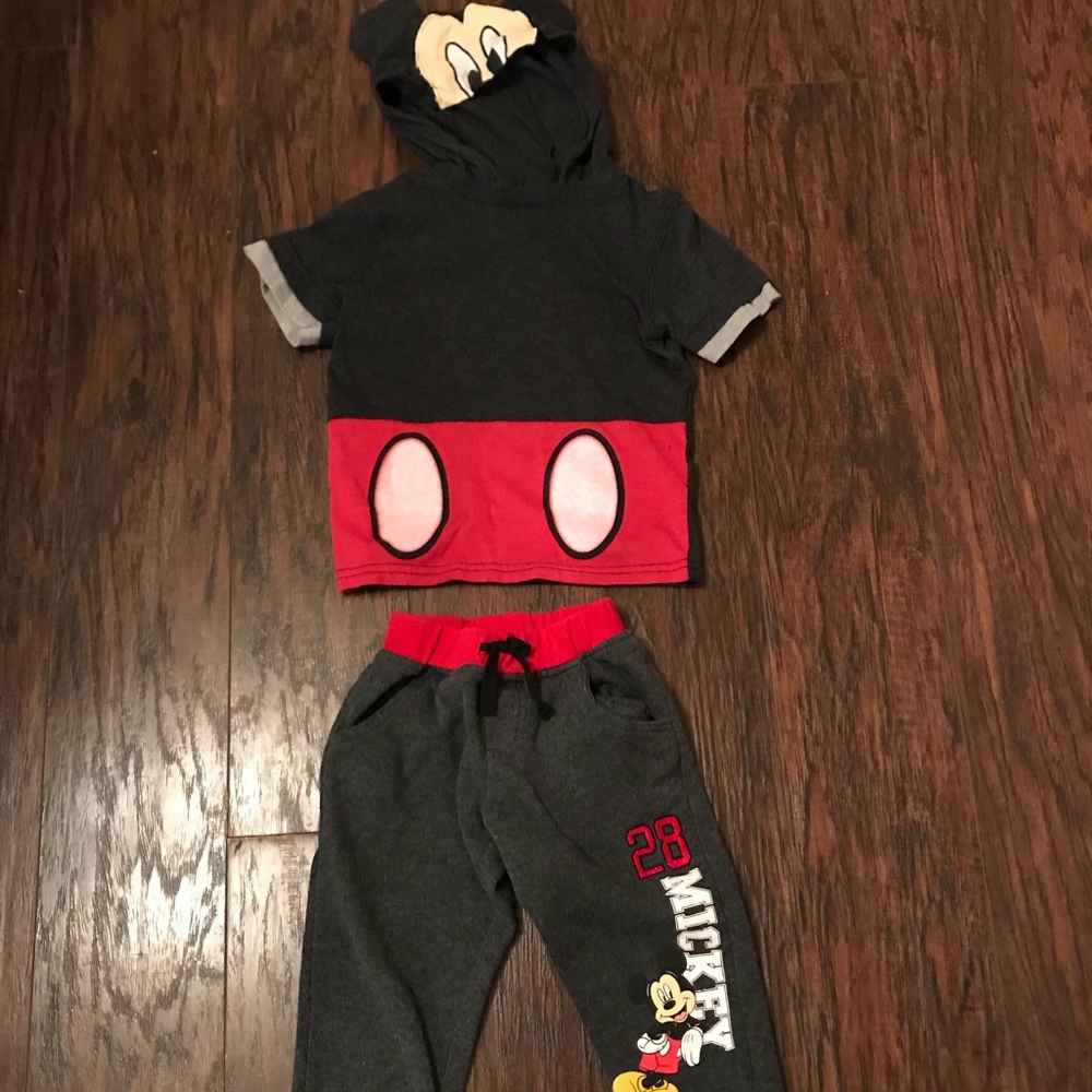 Mickey Mouse Sweat pants & Hooded Shirt