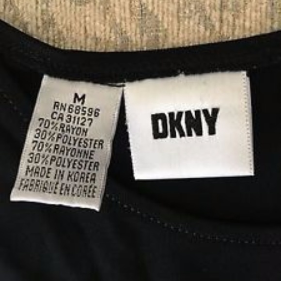 DKNY Scoop Neck Black Tank Maxi Dress - Picture 5 of 5