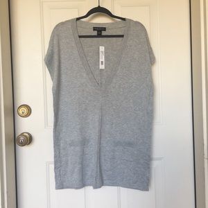 August Silk Grey Sweater Coverup