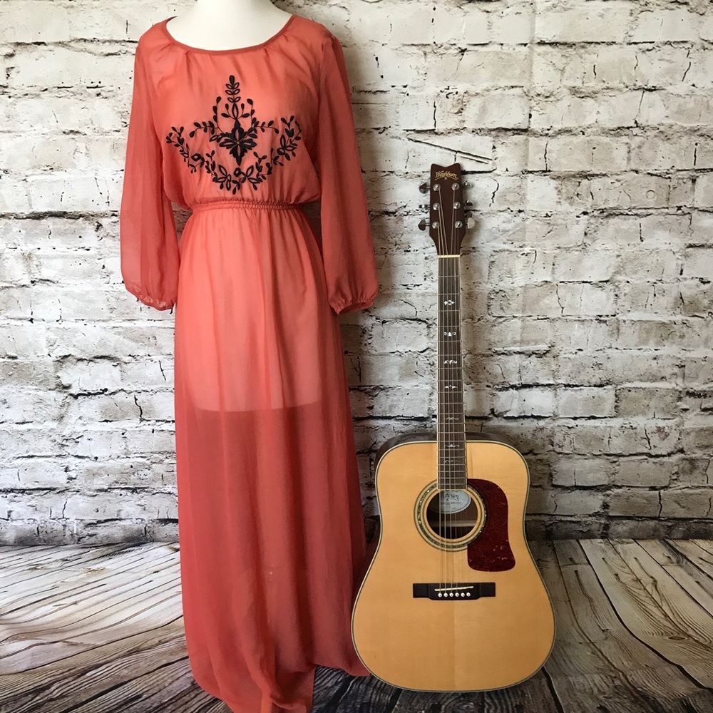 Vintage Feel Sheer Maxi -Urban Outfitters