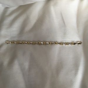 Silver and gold toned bracelet