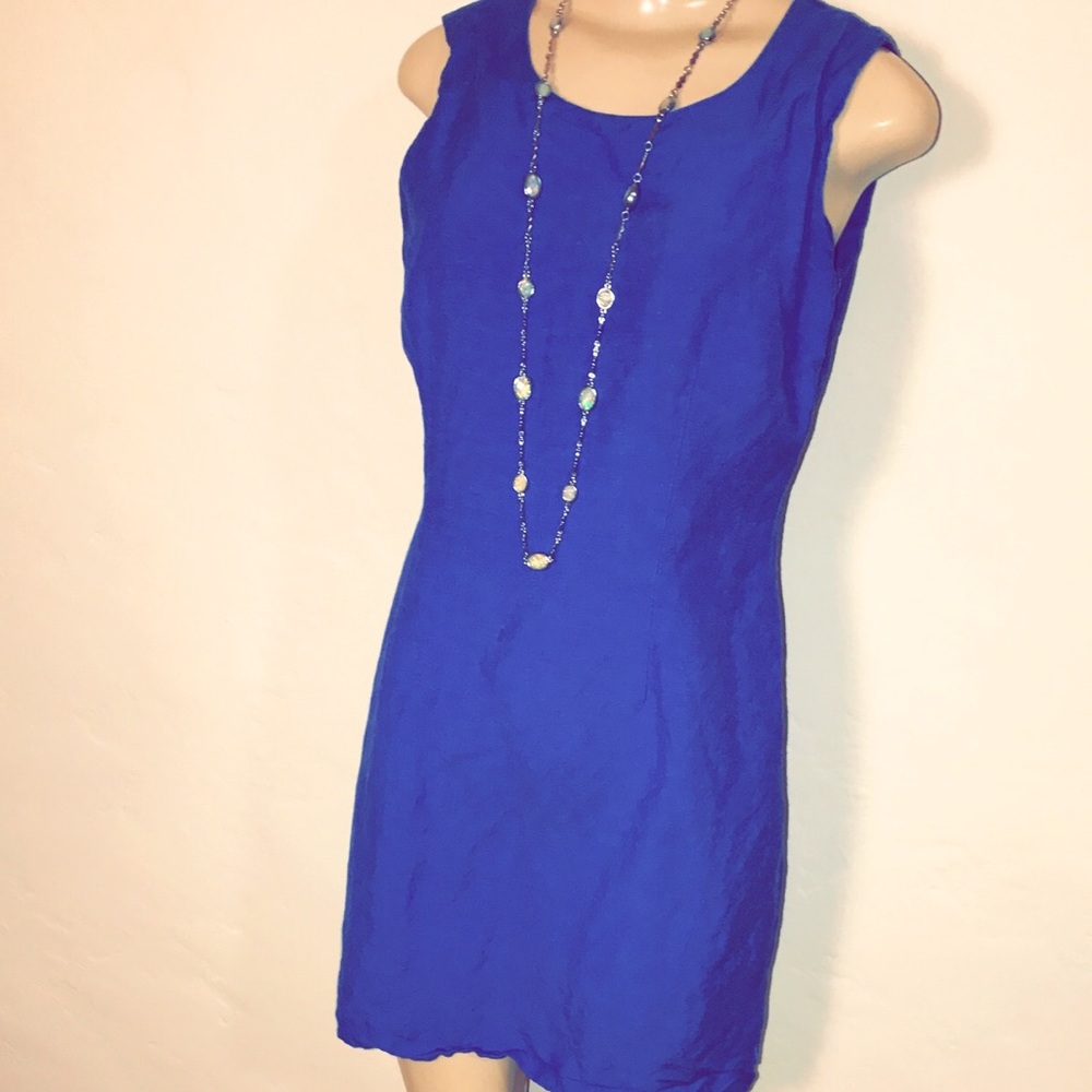 Modern, Chic, Blue Mini Dress