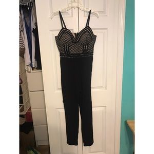 Black corset jump suit _ fashion nova clothing!