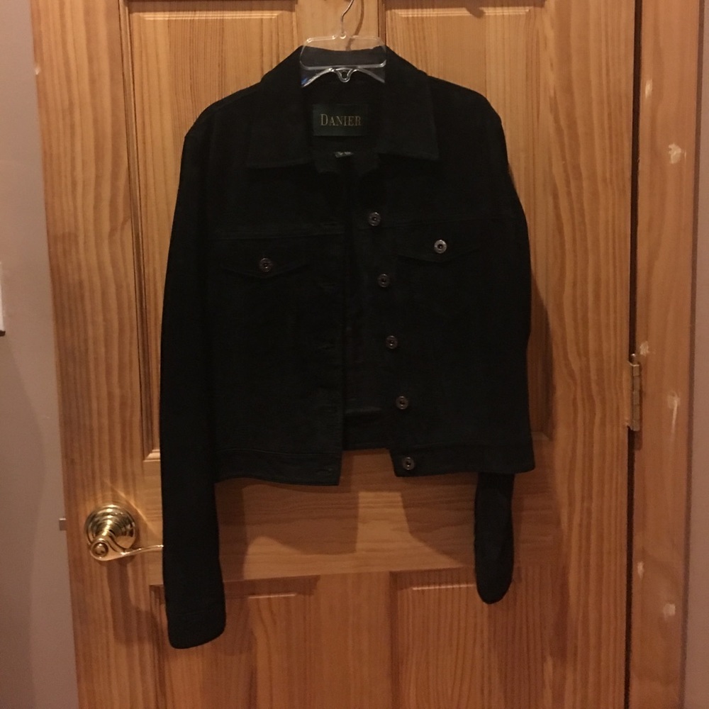Black suede Jean jacket