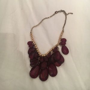 Burgundy red and gold necklace Burgundy red and gold necklace