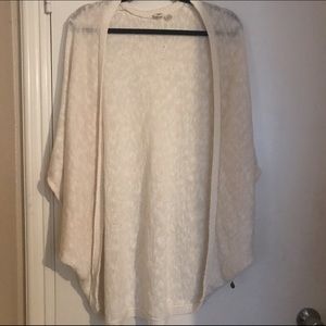 Roxy White Long Kimono Cardigan