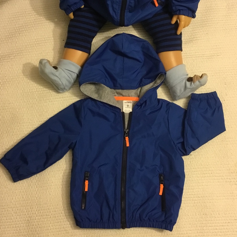Baby boy Rain coat, wind breaker like new!