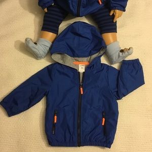 Baby boy Rain coat, wind breaker like new!