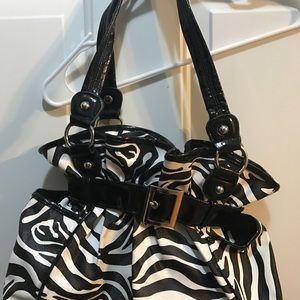 Zebra print purse