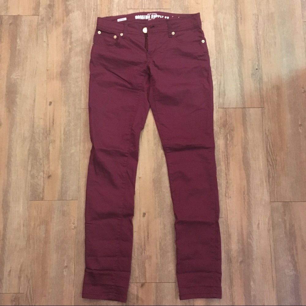 *SOLD*Target/Mossimo Skinny Jeans, Maroon