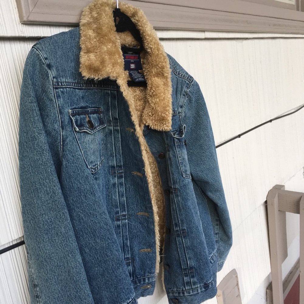 fur lined denim jacket