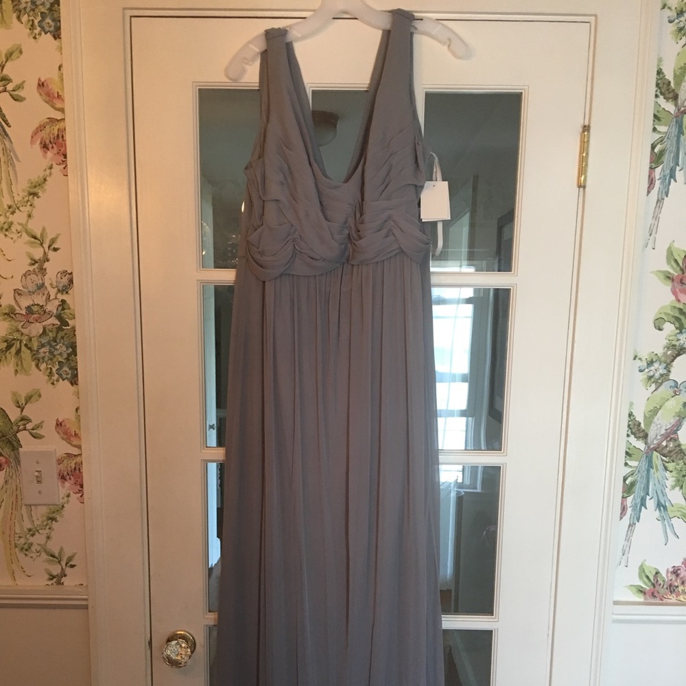 David's Bridal Bridesmaid Dress (Size 18, Mercury)