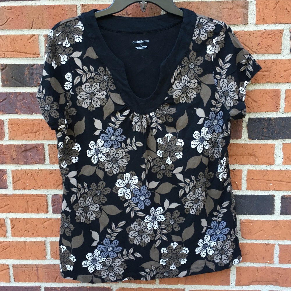 Croft & Barrow black Blouse