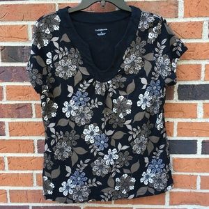 Croft & Barrow black Blouse