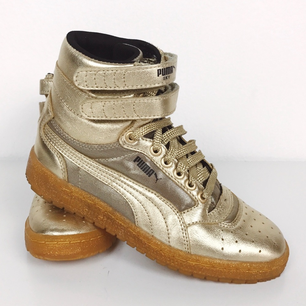 ON HOLD Brand NEW Puma Sky Hi Gold Sneakers