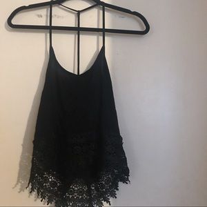 Papaya Black cropped Tank