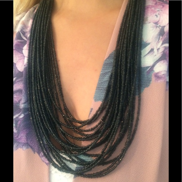 IMAN Jewelry - ❤️HOST PICK❤ 20 strand black beaded necklace