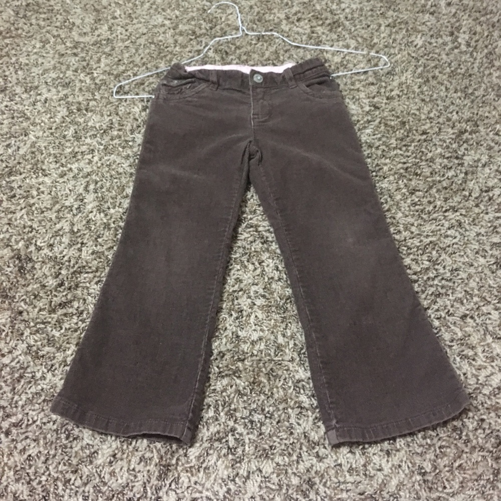 Girls dark brown corduroy pants