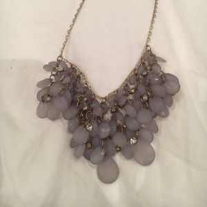 Smoker gray stone and gemstone necklace Smoker gray stone and gemstone necklace