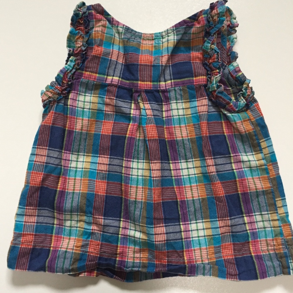 Peek plaid blouse