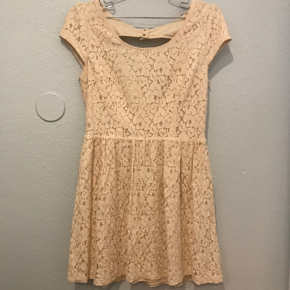 Cream Lace Dress