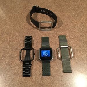 Fitbit Blaze Watch + 4 bands
