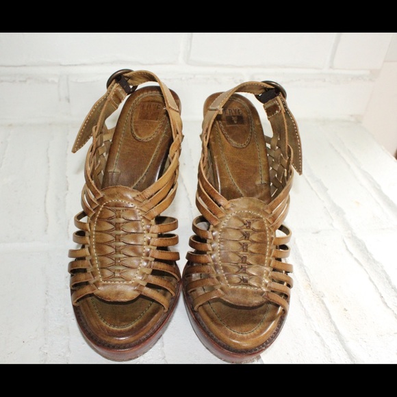 Frye Joy Huarache platform heels - Picture 2 of 8