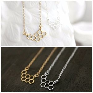Honeycomb Necklace (Gold)