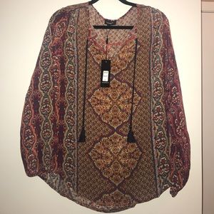 Tolani silk shirt never worn still with tag! Tolani silk shirt never worn still with tag!