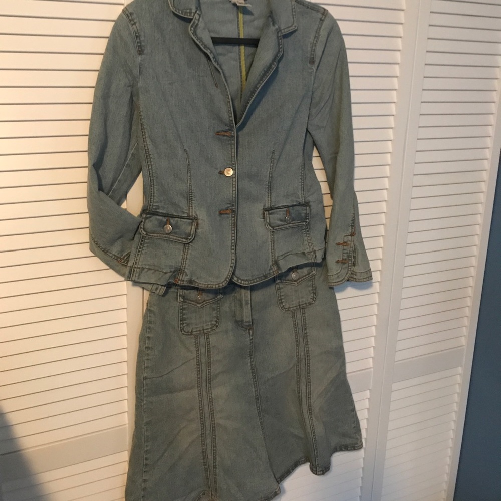 2 piece jean outfit!!