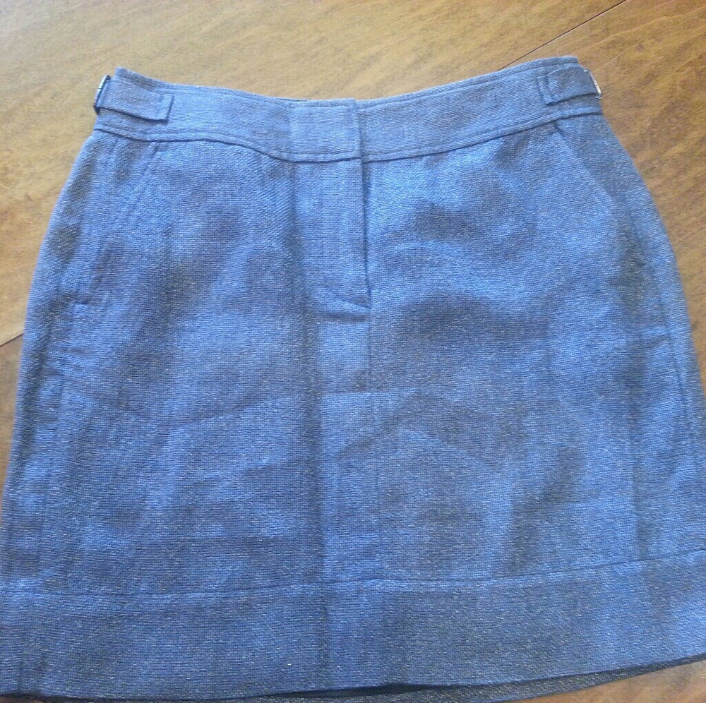 Ann Taylor LOFT Gray Metallic Skirt
