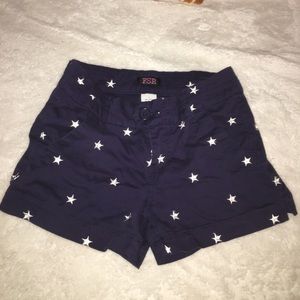 Star Embroidered Shorts