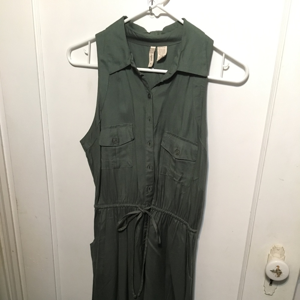 Green Collared Dress
