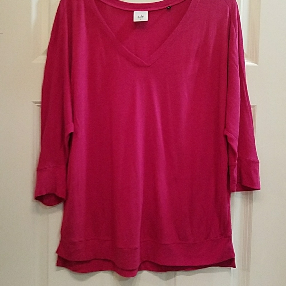 Cabi Raspberry Tempt Tee size Large