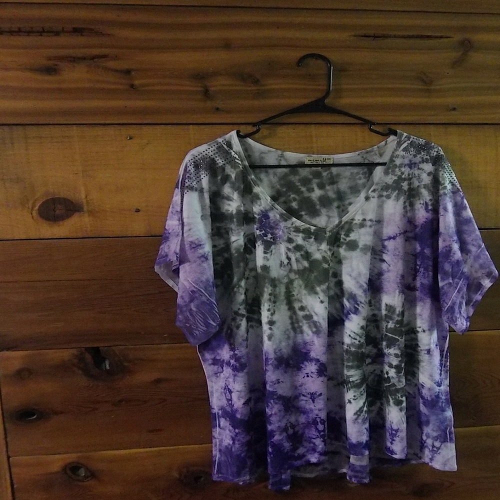 Tie-Dye Short Sleeve Shirt