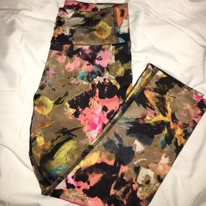 Floral workout pants