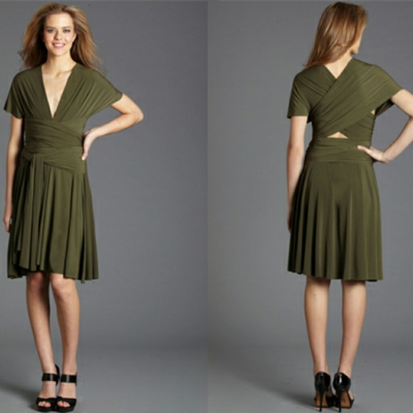 Amazing boutique convertible dress, burgundy - Picture 2 of 8