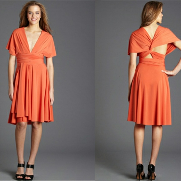 Amazing boutique convertible dress, burgundy - Picture 3 of 8