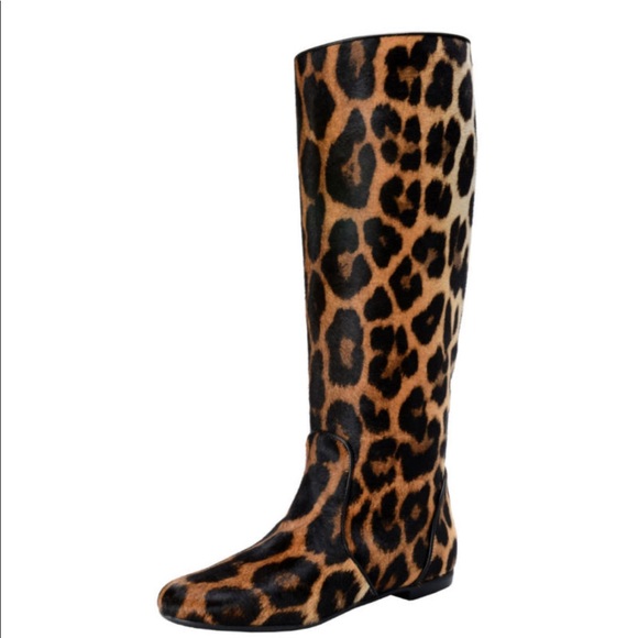 Guissepe Zanotti Shoes - Guiseppe Zanotti Animal Print Boots Size 7.5!