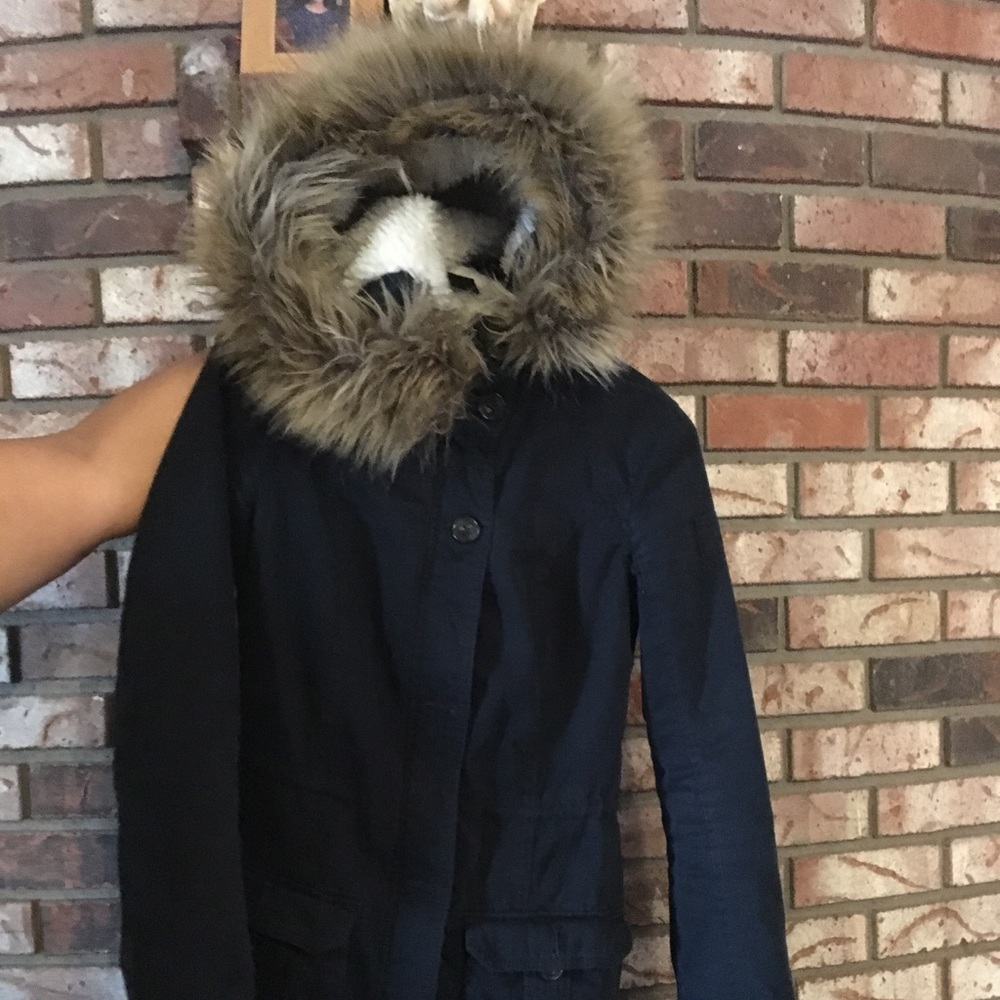 Fur hoodie jacket