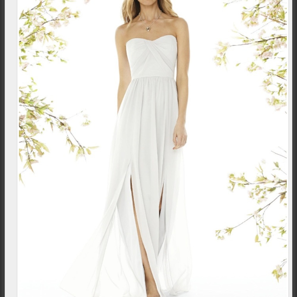 Social Bridesmaids Dress - Style 8159 / White
