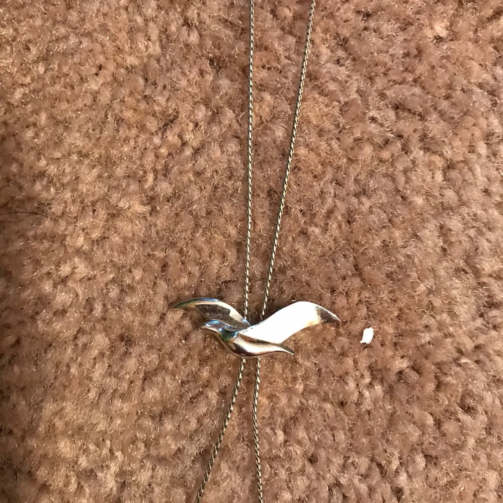 Avon Silver Bird Necklace