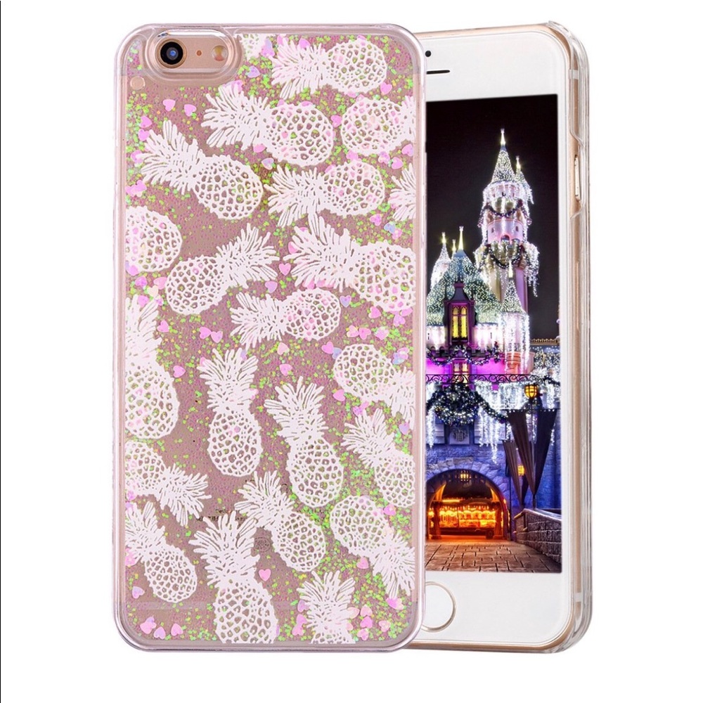 iPhone 7 Plus Glittery Pineapple Case